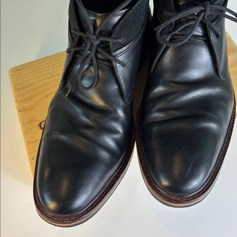 Cole Haan Air Colton Chukka Boot C11766 Black Leather Men's 12 M‎ Resoled